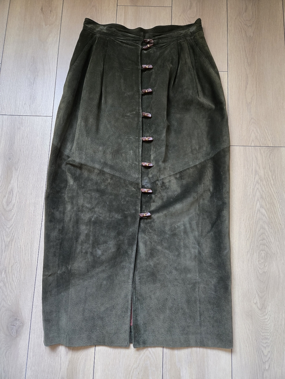 Vintage Danier Suede Long Skirt Size 16